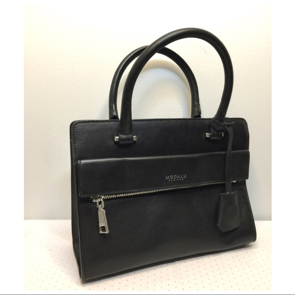 MODALU ‘Erin’ Mini Tote in black leather